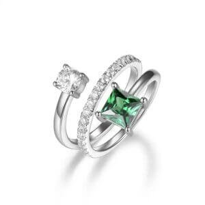 emerald rings for women