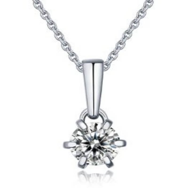 925 Silver Moissanite Diamond Necklaces