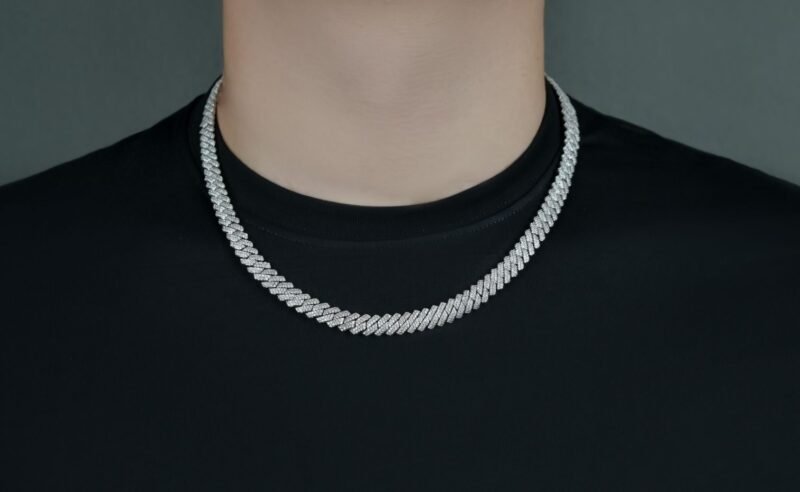 Mens Cuban Link Silver Chains - Image 4