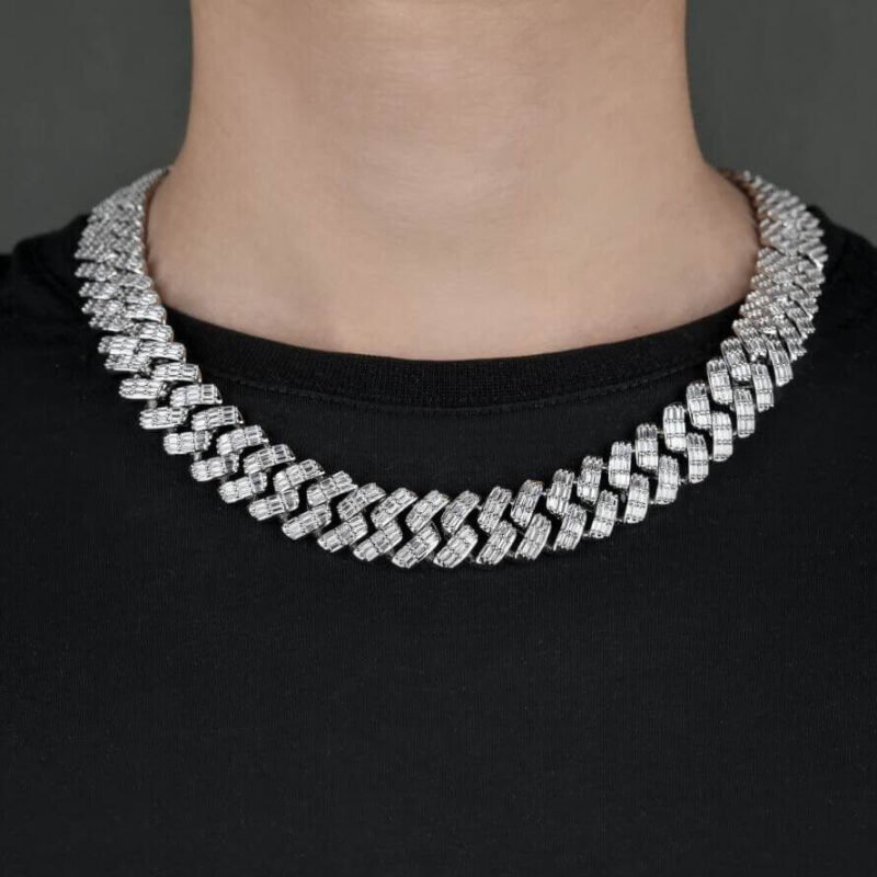 Mens Cuban Link Necklace & Bracelets - Image 2