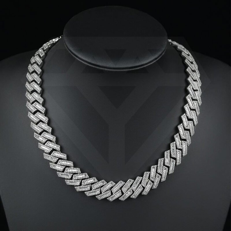 Mens Silver Chains Figaro - Image 3
