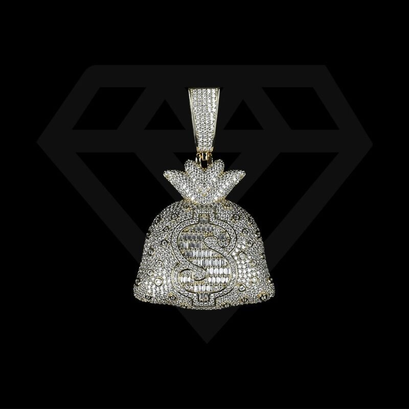 VVS Moissanite Custom Pendant - Image 4