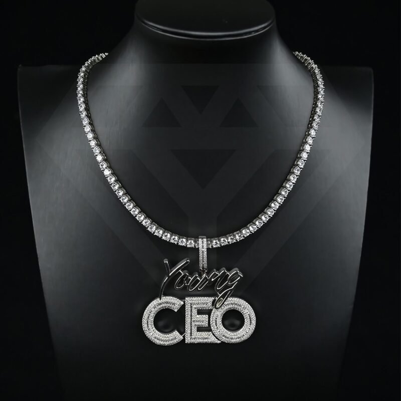 Moissanite Letter Pendant Custom - Image 3