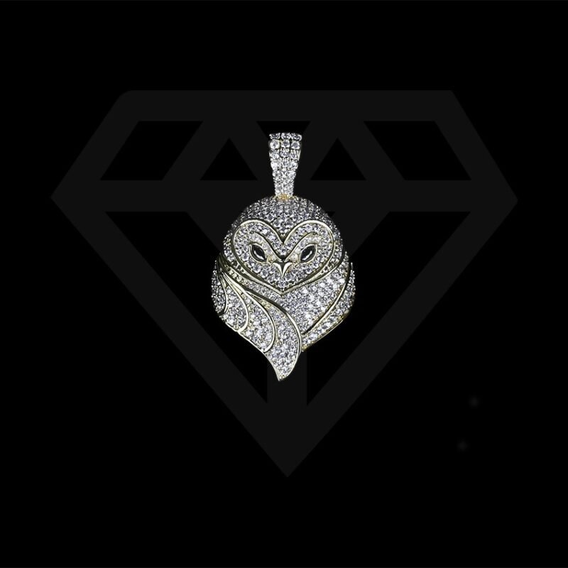 Diamond Pendant Hip-hop Owl Pendant - Image 4