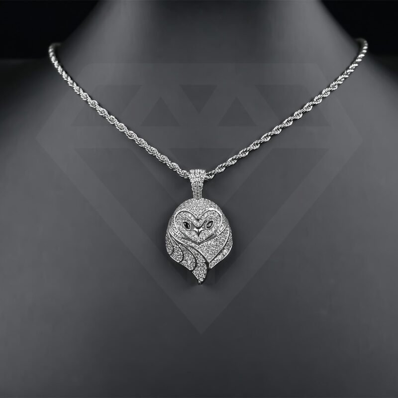 Diamond Pendant Hip-hop Owl Pendant - Image 2