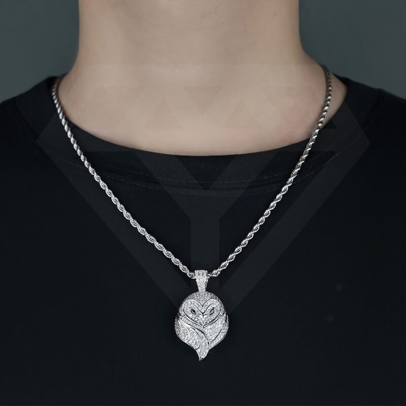 Diamond Pendant Hip-hop Owl Pendant - Image 3