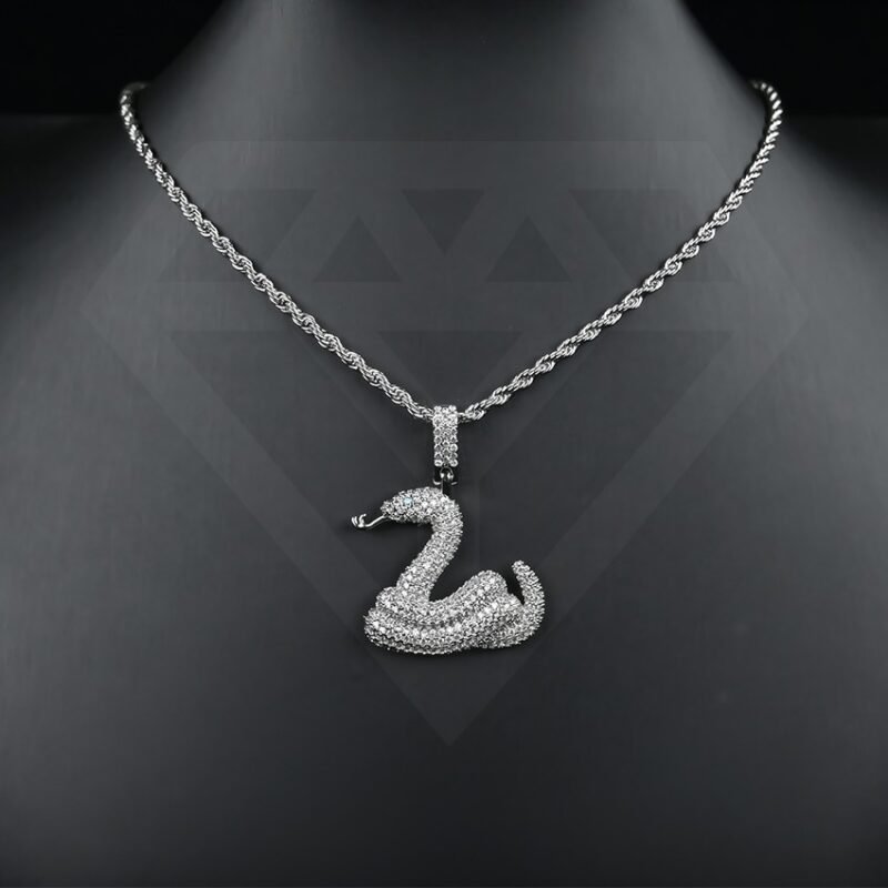 Silver Pendants Snake Pendant Necklace - Image 2