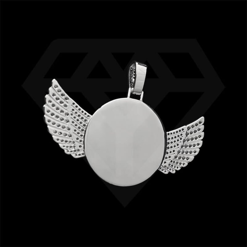Custom Photo Necklace Wing Style - Image 2
