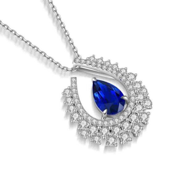 Blue Diamond Necklace Wholesale