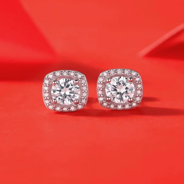 Moissanite Earrings MYE10875 - Image 3