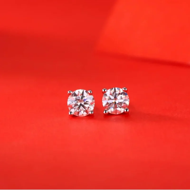 Moissanite Earrings MYE11447 - Image 3