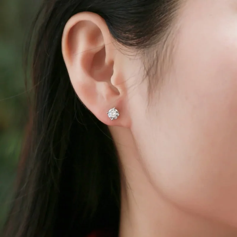 Moissanite Earrings MYE11447 - Image 5
