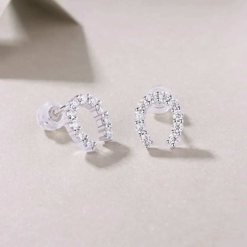 Moissanite Earrings MYZN13103 - Image 3