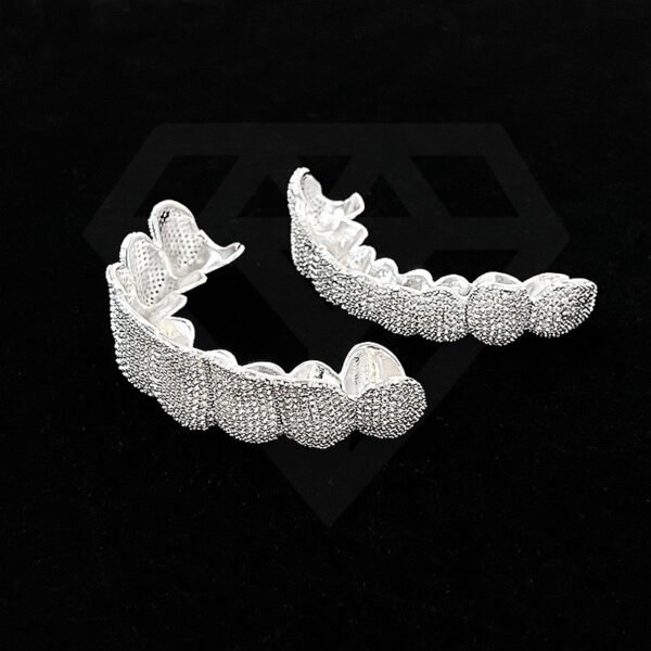 VVS Moissanite Iced Out Hiphop Grillz 925 Sterling Silver for Customized Luxury Grillz for Men MY20240625-22 - Image 7