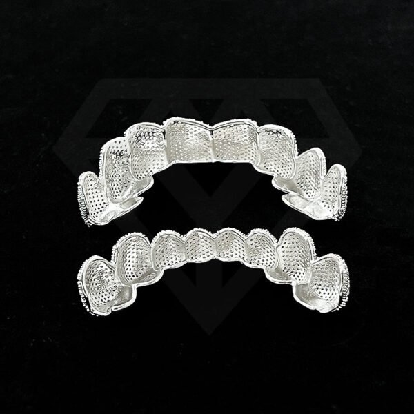 VVS Moissanite Iced Out Hiphop Grillz 925 Sterling Silver for Customized Luxury Grillz for Men MY20240625-22 - Image 4