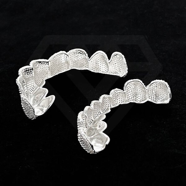 VVS Moissanite Iced Out Hiphop Grillz 925 Sterling Silver for Customized Luxury Grillz for Men MY20240625-22 - Image 3