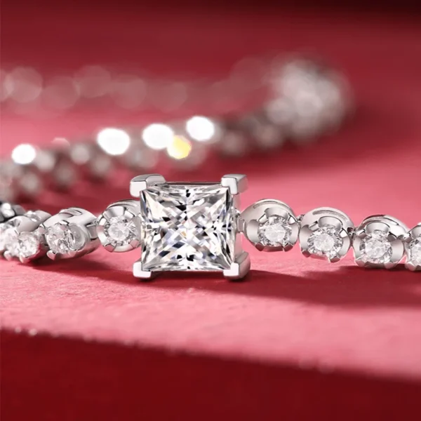 Moissanite shaped diamond bracelet L211113339 - Image 3