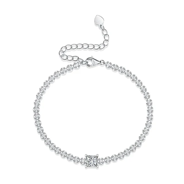 Moissanite shaped diamond bracelet L211113339 - Image 2