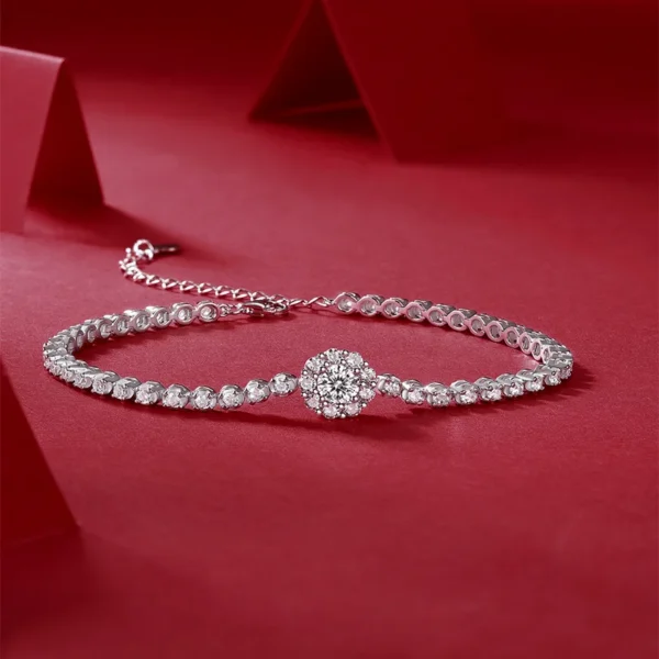 Moissanite Diamond Bracelets MYZB12876 - Image 3