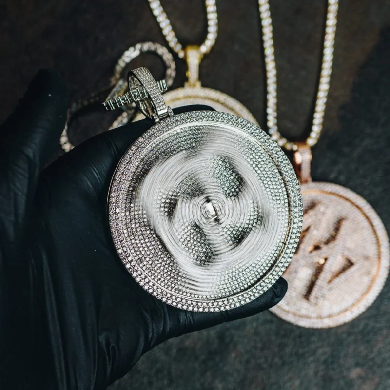Custom Letter Necklace Disk - Image 4