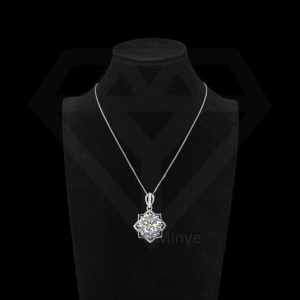 Fine Jewelry Necklace  Dazzling Twisted Flower Pendant Necklace in 925 Sterling Silver Pendant MYBP23599-1