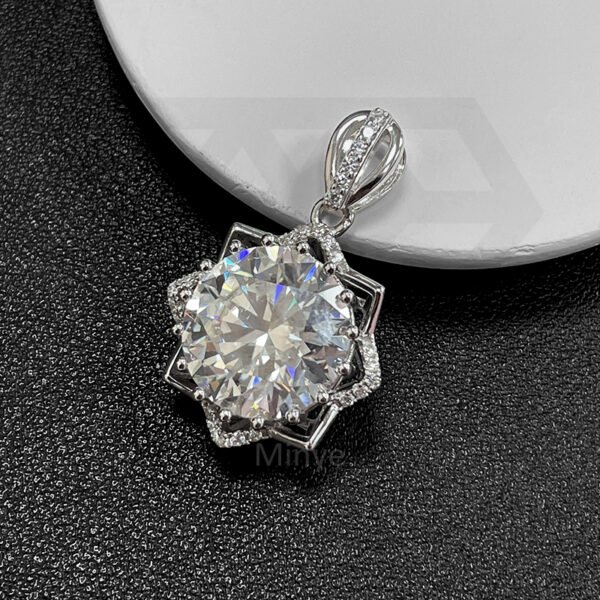 Fine Jewelry Necklace  Dazzling Twisted Flower Pendant Necklace in 925 Sterling Silver Pendant MYBP23599-1 - Image 2