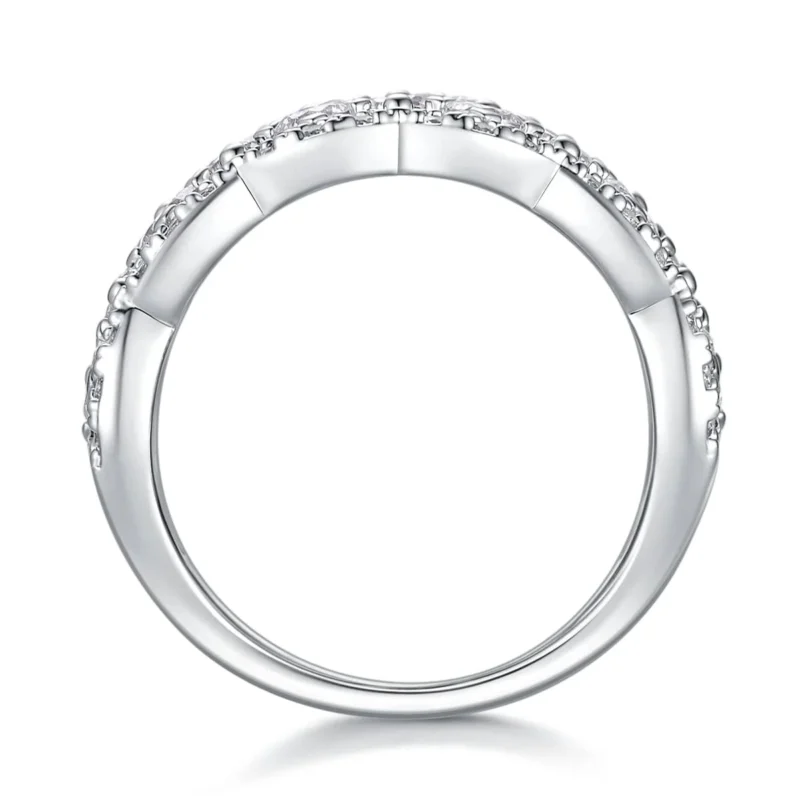 Luxury Women's S925 silver Moissanite wide Rim Ring jewelry Holiday gift Women Ring MYR13686 - Image 7