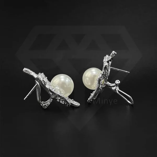 Colored Gemstone Set Natural Pearl Flower Earring and Necklace Set Pearl Jewelry Set Collection MYBZ0041 - Image 6