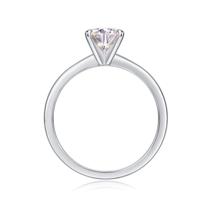 S925 Sterling Silver 4k White or Yellow Gold Lab-Grown Diamond Solitaire Engagement Ring Fine Jewelry Moissanite MYR12939-6.5