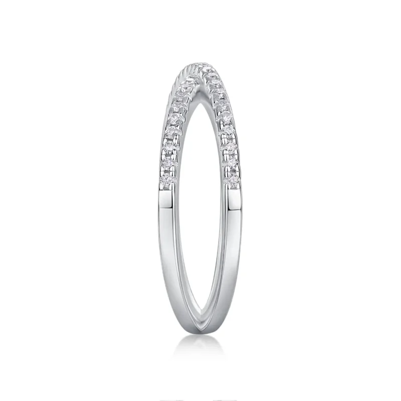 X Ring Simulated Diamond Criss Cross Ring for Women Statement Promise Wedding Rings 925 Sterling Silver MYR13178 - Image 6