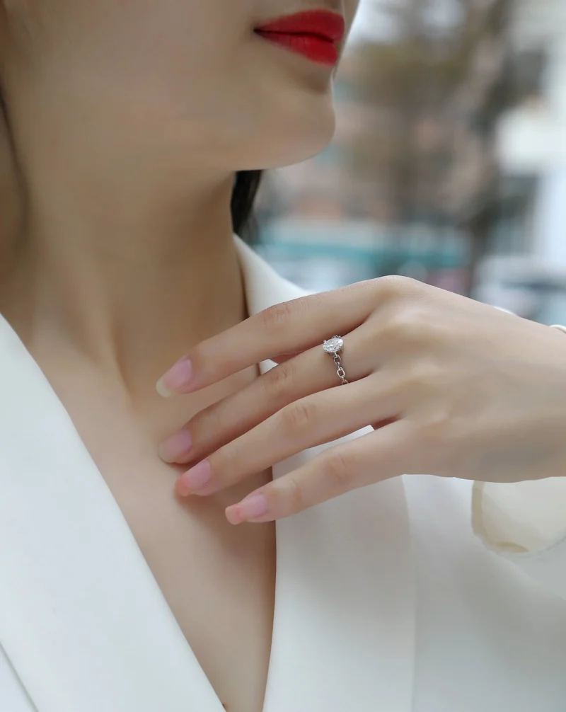Wholesale Engagement Rings Promise Ring for Women Wedding Eternity Bands Round Oval 925 Sterling Silver Ring MYR13334 - Image 8