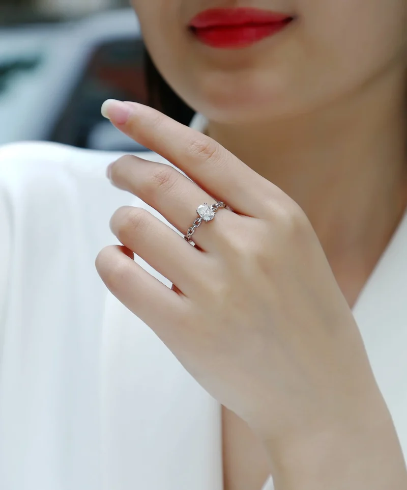 Wholesale Engagement Rings Promise Ring for Women Wedding Eternity Bands Round Oval 925 Sterling Silver Ring MYR13334 - Image 7