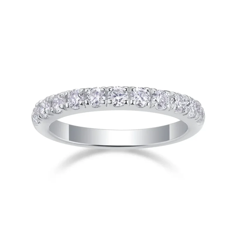 Luxury Wedding Ring 0.50ct Lab Grown Diamond Band Ring For Women EF Color VS Clarity Jewelry S925 Sterling Silver MYR13238