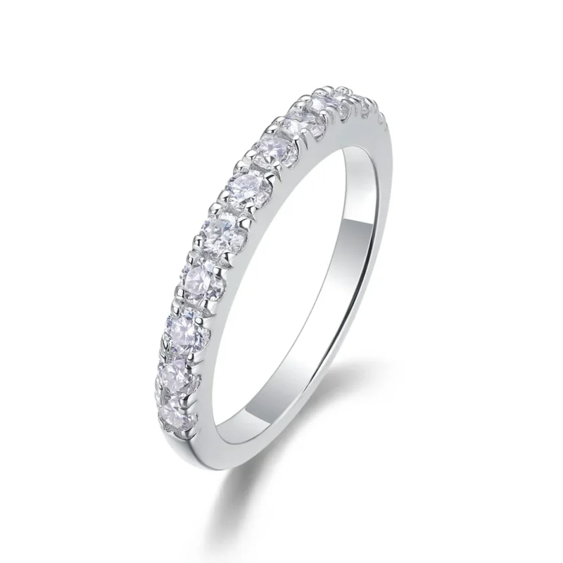 Luxury Wedding Ring 0.50ct Lab Grown Diamond Band Ring For Women EF Color VS Clarity Jewelry S925 Sterling Silver MYR13238 - Image 6