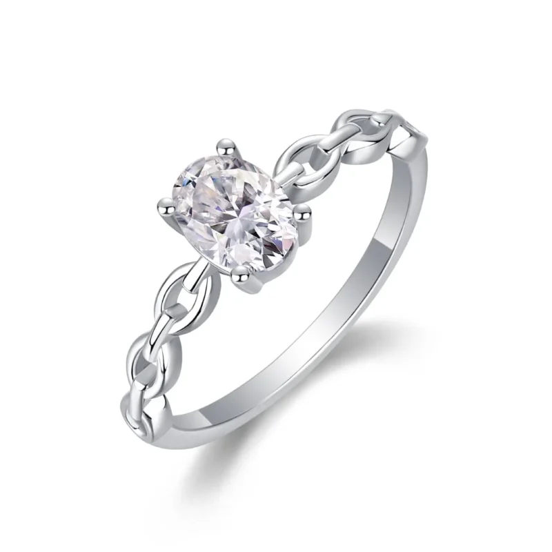 Wholesale Engagement Rings Promise Ring for Women Wedding Eternity Bands Round Oval 925 Sterling Silver Ring MYR13334