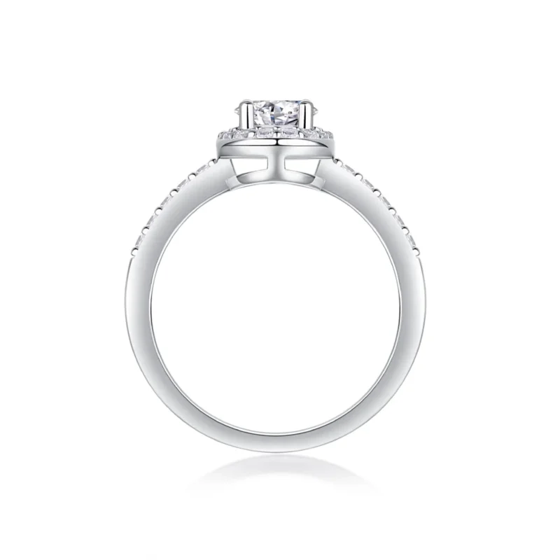 Oval Gemstone Diamond Co Oval Shape Halo 925 Sterling Silver Ring Design Diamond S925 Silver Ring MYR13340 - Image 5