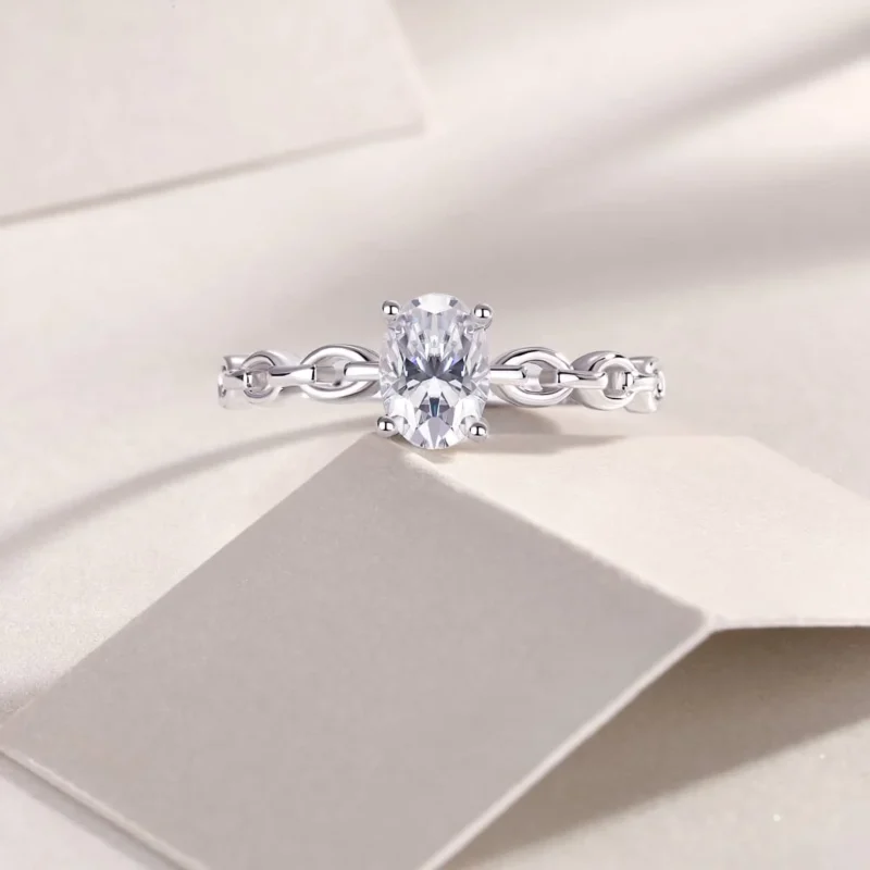 Wholesale Engagement Rings Promise Ring for Women Wedding Eternity Bands Round Oval 925 Sterling Silver Ring MYR13334 - Image 3