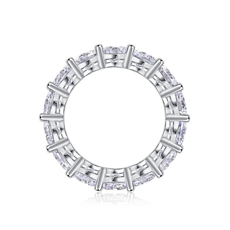Wholesale 925 Silver Pretty-Jewels 2 Ct Round Cut Lab Created Diamond Full Eternity Band Engagement Ring Eternity Rings MYR13531-5.0 - Image 7