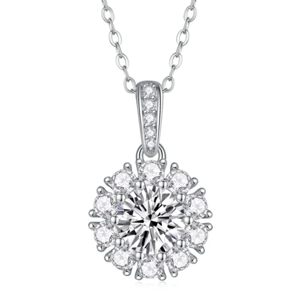 Moissanite Pendant Necklace for Women 0.3CT-1.0CT Lab Created Diamond with VVS1 Clarity D Color Wholesale MYP13529-6.5