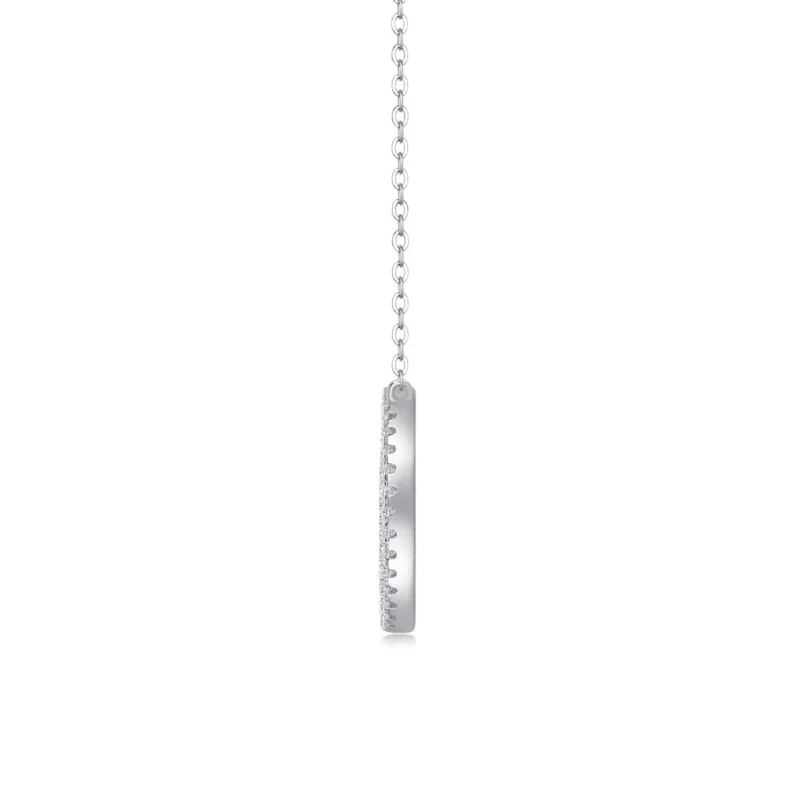 Pendant Fashion Short Necklace Accessories Gift Source in Stock Wholesale S925 Silver Moissanite Reciprocating MYN13249 - Image 2