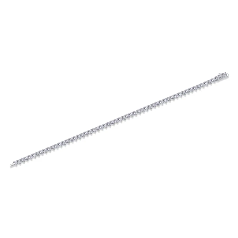 Moissanite 2-20 Carat (ctw) White Gold Round Cut LAB GROWN Diamond Round Cut Classic 2 Prong Diamond Tennis Bracelet Wholesale MYL13233 - Image 6