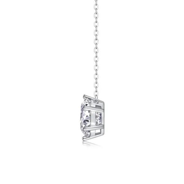 Moissanite 14K White Gold Wire Basket Lab Created Diamond Pendant 3CT Wholesale MYP13600-9.0 - Image 6