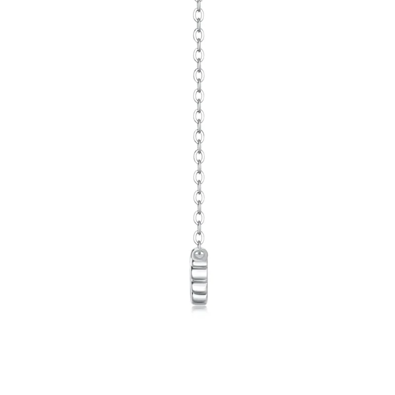 Moissanite 0.50 Carat Natural Round White Diamond Neckalce For Women's Wholesale MYN13441 - Image 6