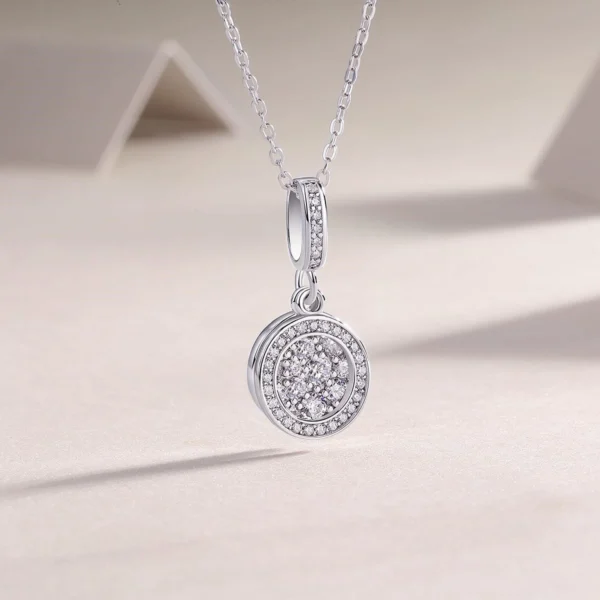 Luxury Moissanite and Zircon Necklace in S925 Sterling Silver Hypoallergenic and Durable Wedding Fashion Jewelry Wholesale- MYP13640 - Image 4