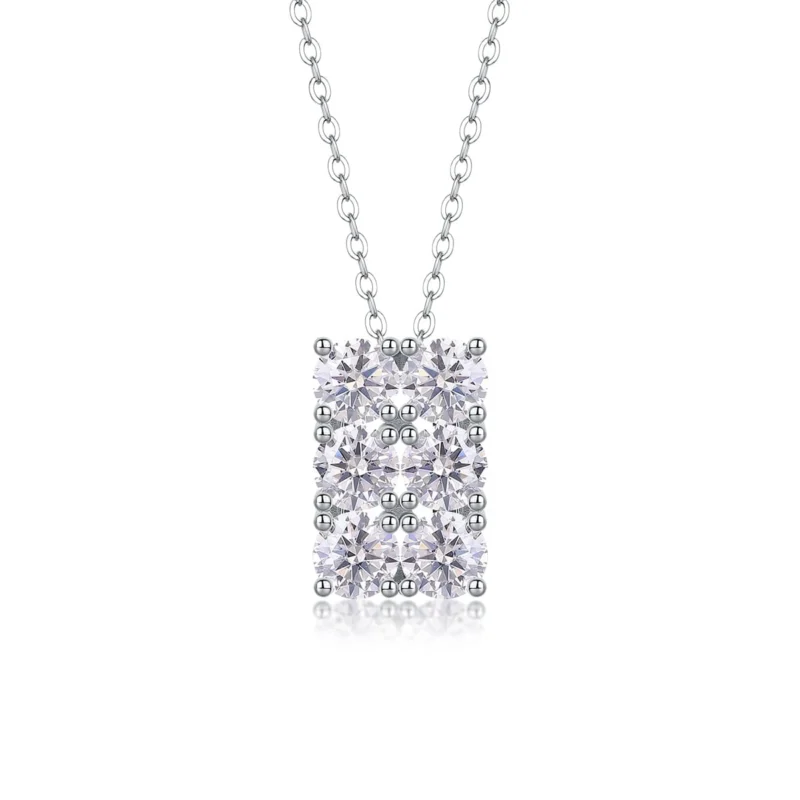 Timeless 0.5CT Moissanite Necklace Hypoallergenic and Durable in S925 Sterling Silver Fashion Wedding Daliy Jewelry Wholesale - MYP13610-5.0