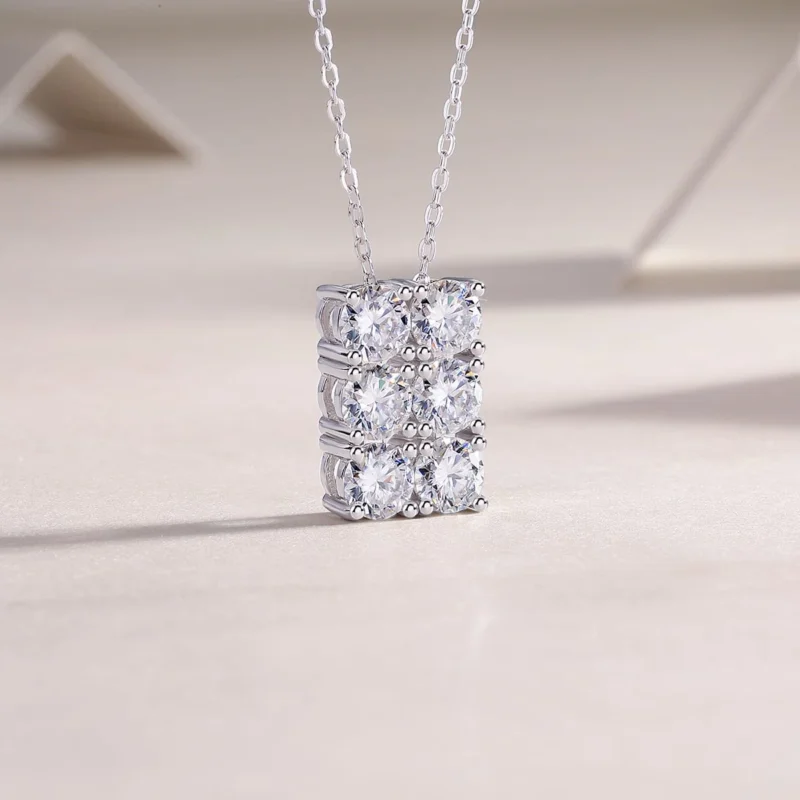 Timeless 0.5CT Moissanite Necklace Hypoallergenic and Durable in S925 Sterling Silver Fashion Wedding Daliy Jewelry Wholesale - MYP13610-5.0 - Image 5
