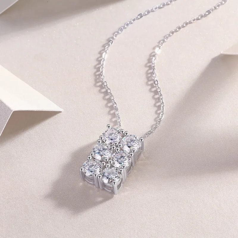 Timeless 0.5CT Moissanite Necklace Hypoallergenic and Durable in S925 Sterling Silver Fashion Wedding Daliy Jewelry Wholesale - MYP13610-5.0 - Image 4