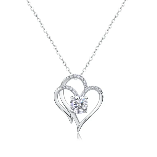 Customizable Moissanite Necklace with 5A White Zircon – 0.5CT, 2CT, 3CT, and 5CT Options in S925 Sterling Silver – Wedding and Engagement Jewelry – MYP13619-6.5