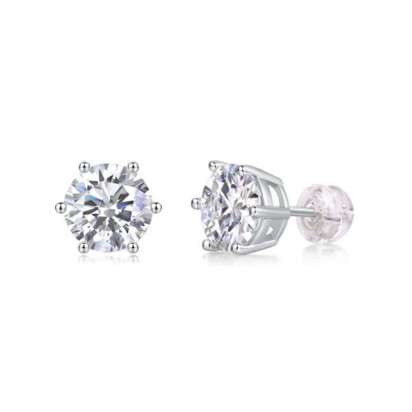 Romantic 0.5CT Moissanite Earrings in S925 Sterling Silver – 1CT Total – MYE13176-50