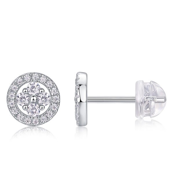 S925 Sterling Silver Moissanite Diamond Earrings – 1.88CT Total Weight | Luxury Wholesale (MYE13480)